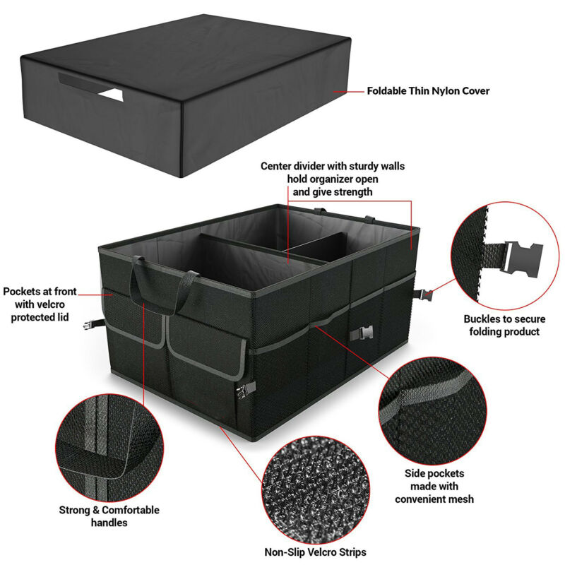 Car Storage Trunk Organiser Car Boot Storage Organizer Box with