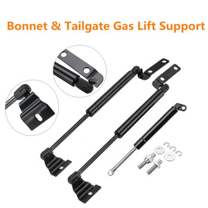 Front Engine Bonnet & Rear Truck Tailgate Gas Spring Shocks Lift Supports Struts Bars Rods For Toyota Hilux Vigo SR5 2005-2014